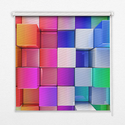 Store intérieur Cubes 3d colorés
