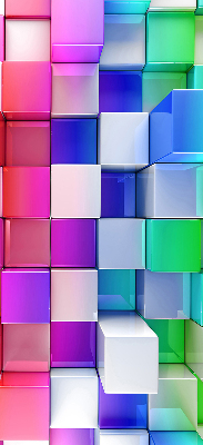 Store intérieur Cubes 3d colorés