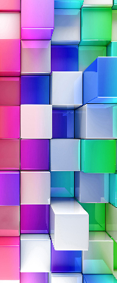 Store intérieur Cubes 3d colorés