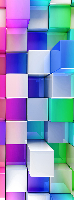 Store intérieur Cubes 3d colorés