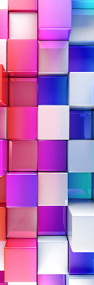 Store intérieur Cubes 3d colorés