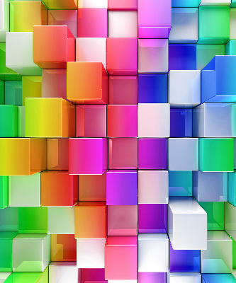 Store intérieur Cubes 3d colorés
