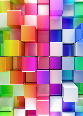 Store intérieur Cubes 3d colorés