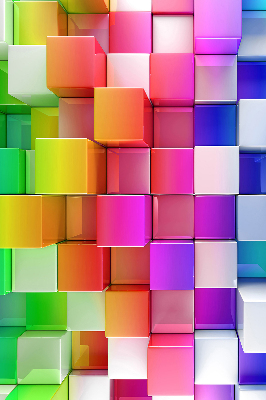 Store intérieur Cubes 3d colorés