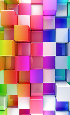 Store intérieur Cubes 3d colorés