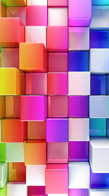 Store intérieur Cubes 3d colorés