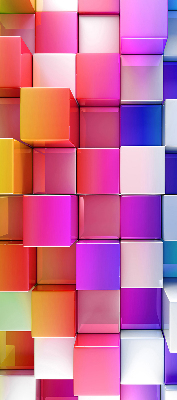 Store intérieur Cubes 3d colorés
