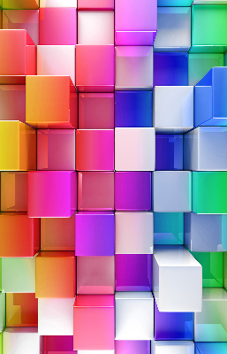 Store intérieur Cubes 3d colorés