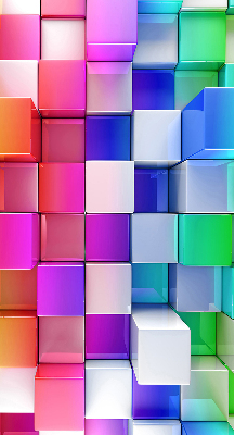 Store intérieur Cubes 3d colorés