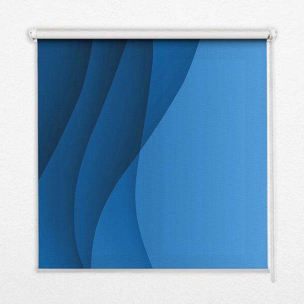 Store enrouleur Vagues bleues