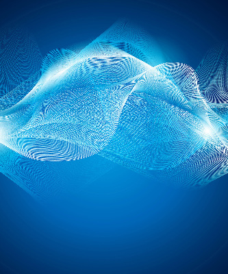 Store enrouleur Animation bleue