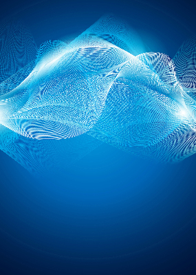 Store enrouleur Animation bleue