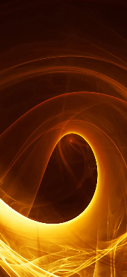 Store enrouleur Abstraction orange