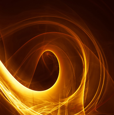 Store enrouleur Abstraction orange