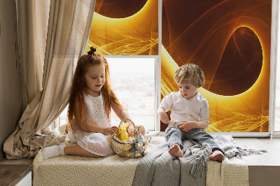 Store enrouleur Abstraction orange