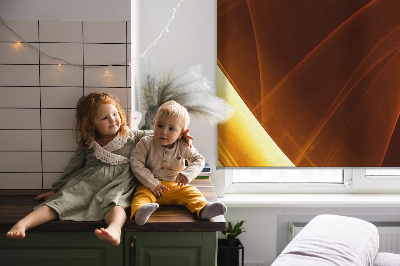 Store enrouleur Abstraction orange