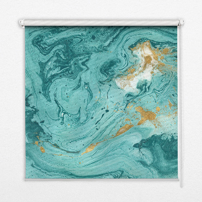 Store enrouleur Granit turquoise