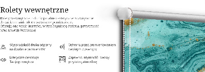 Store enrouleur Granit turquoise