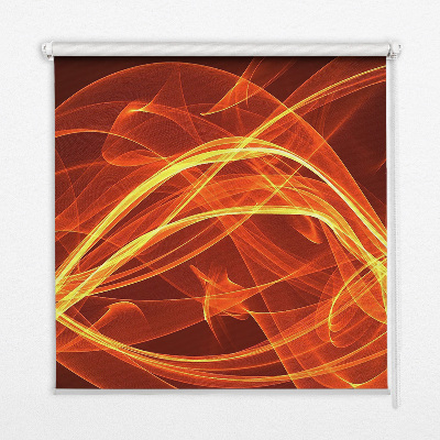 Store intérieur Abstraction orange