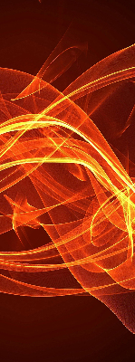 Store intérieur Abstraction orange