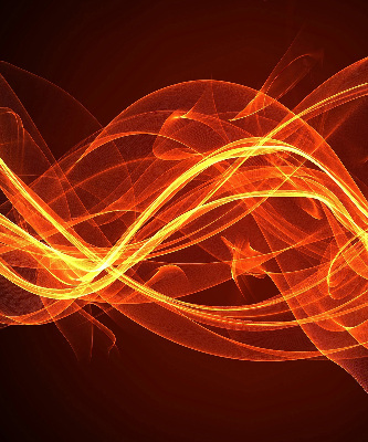 Store intérieur Abstraction orange