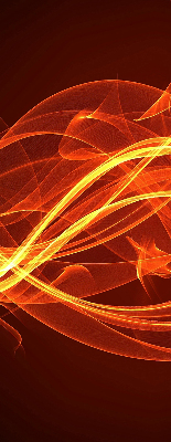 Store intérieur Abstraction orange