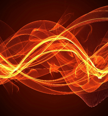Store intérieur Abstraction orange