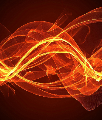 Store intérieur Abstraction orange