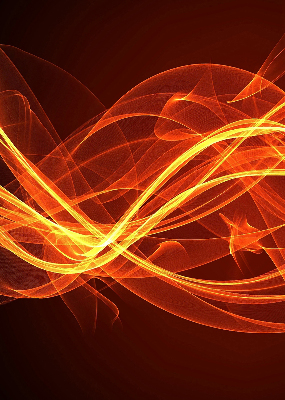 Store intérieur Abstraction orange