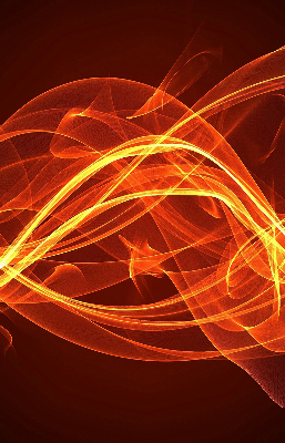 Store intérieur Abstraction orange