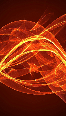 Store intérieur Abstraction orange