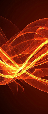 Store intérieur Abstraction orange