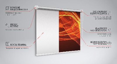 Store intérieur Abstraction orange
