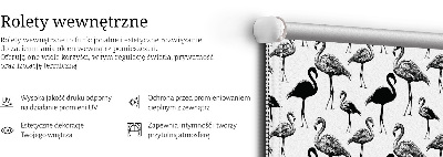 Store enrouleur Flamants noirs