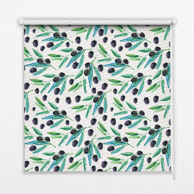 Store enrouleur Feuilles et prunes