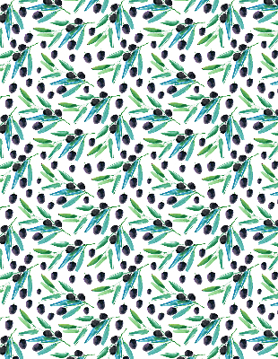 Store enrouleur Feuilles et prunes