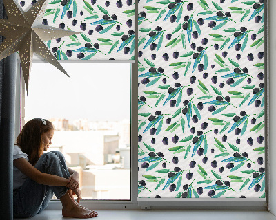 Store enrouleur Feuilles et prunes