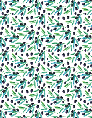 Store enrouleur Feuilles et prunes