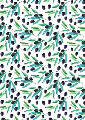 Store enrouleur Feuilles et prunes