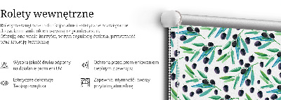 Store enrouleur Feuilles et prunes