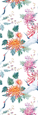 Store enrouleur Héron et fleur