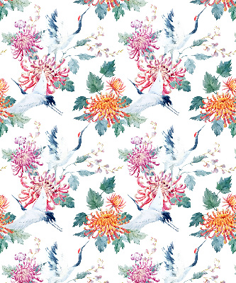 Store enrouleur Héron et fleur