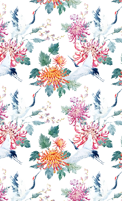 Store enrouleur Héron et fleur