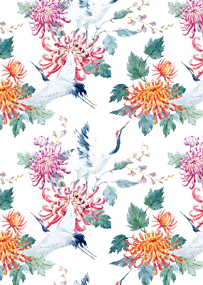 Store enrouleur Héron et fleur