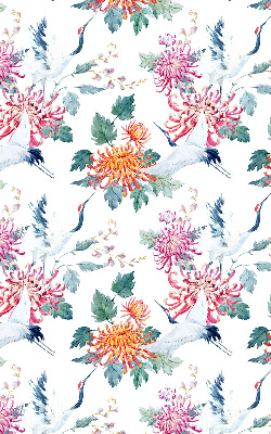 Store enrouleur Héron et fleur