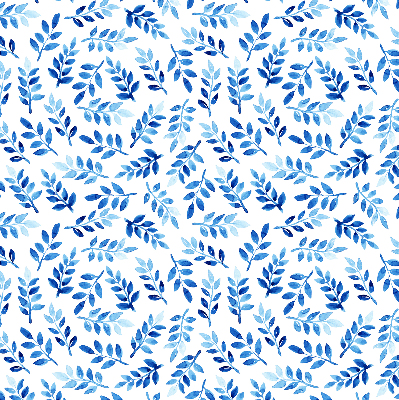 Store enrouleur Feuilles bleues