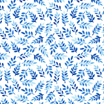 Store enrouleur Feuilles bleues