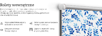 Store enrouleur Feuilles bleues