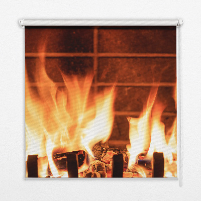 Store enrouleur Cheminée