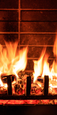 Store enrouleur Cheminée